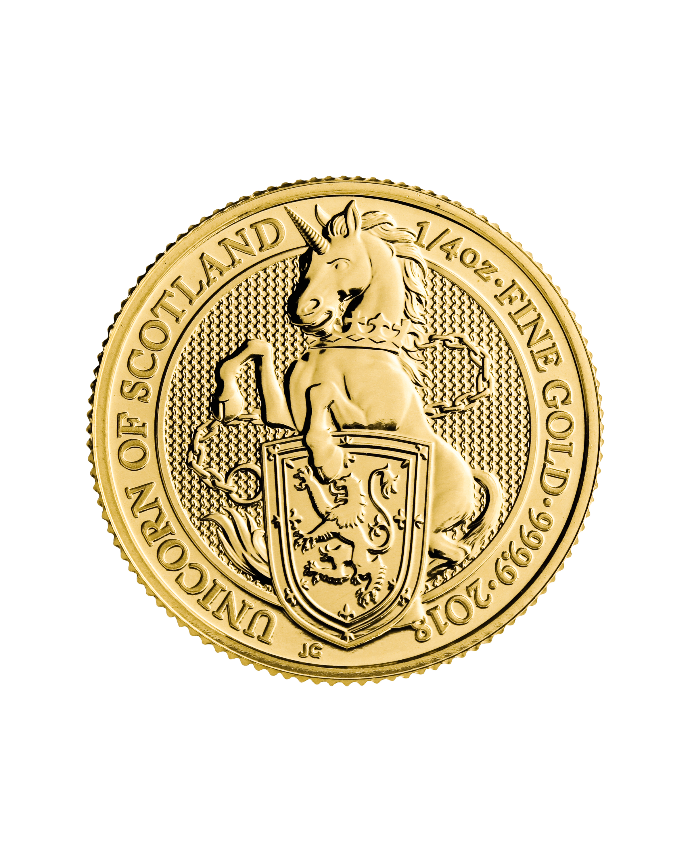 The Queens Beasts 2018 The Unicorn 1/4oz Gold Coin